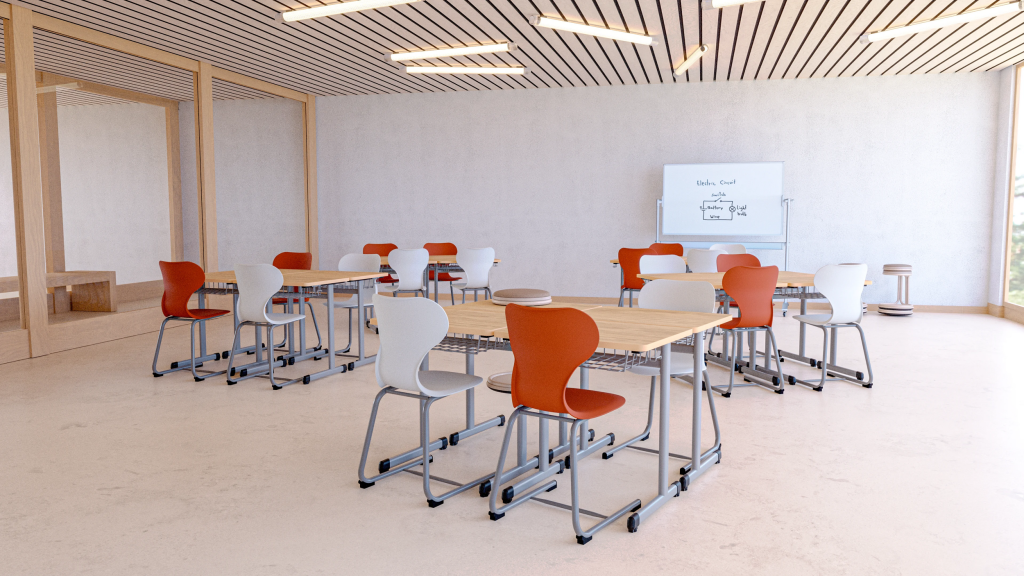 Create flexible classrooms with adjustable and adaptable school desks